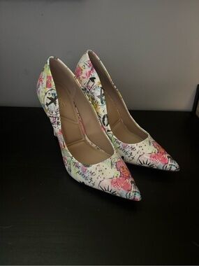 Aldo Stessy Travel Printed Pointed-Toe Stiletto Pumps in Multicolor